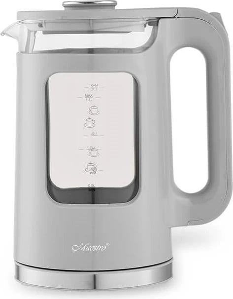 Çajnik elektrik Maestro MR-065, 1.7L, 2200W, Gri