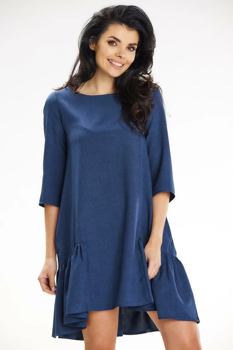 Fustan awama 195859, navy blue