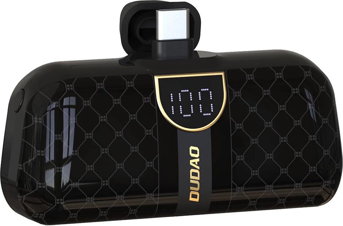 Powerbank Dudao K20SC, 5000mAh, 2x USB-C, e zezë