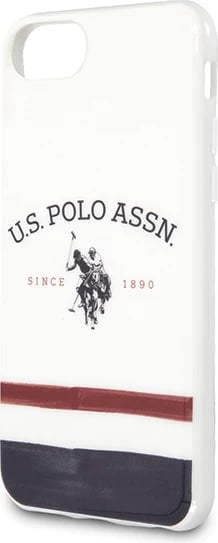 Mbështjellës U.S. Polo Assn. USHCI8PCSTRB për iPhone 7/8/SE 2020/SE 2022, Pattern Tricolor, Bardhë
