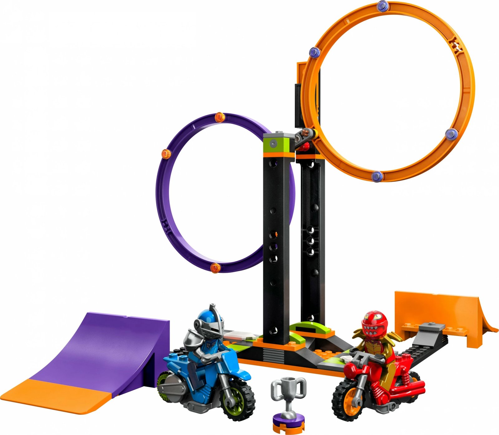 Set ndërtimi LEGO City Spinning Stunt Challenge 60360, 117 pjesë, shumëngjyrëshe