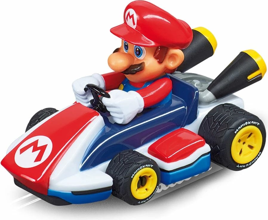 Set pistë garash, Milly Mally, Carrera FIRST Nintendo Mario Kart Mario & Yoshi, 2.4 m, Multicolor, set 2 makina