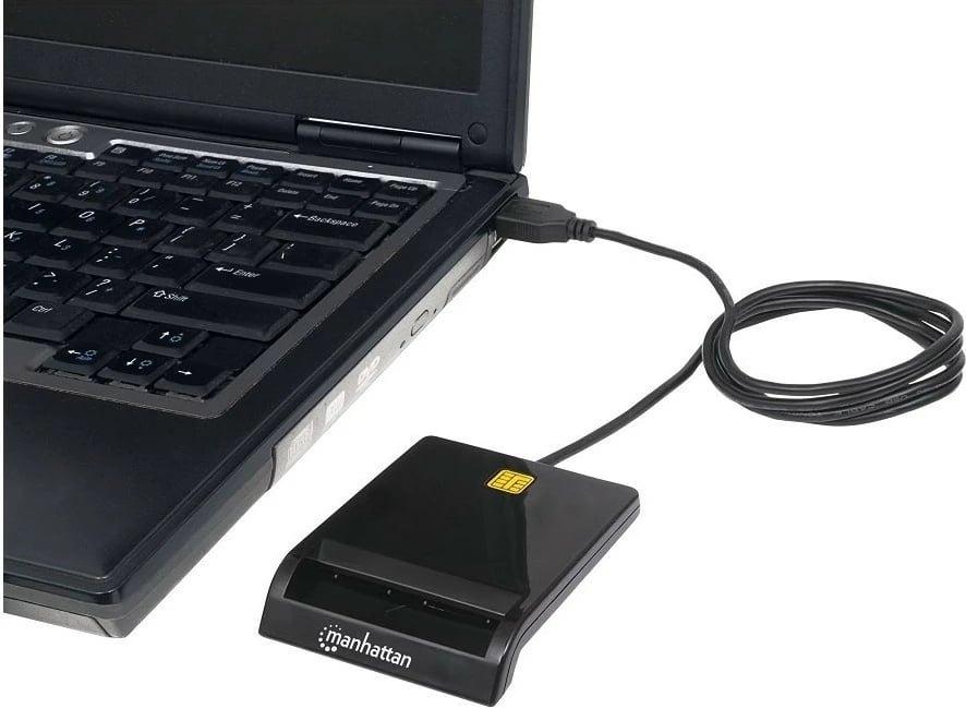 Lexues kartelash të mençura Manhattan 102049, USB 2.0, i zi