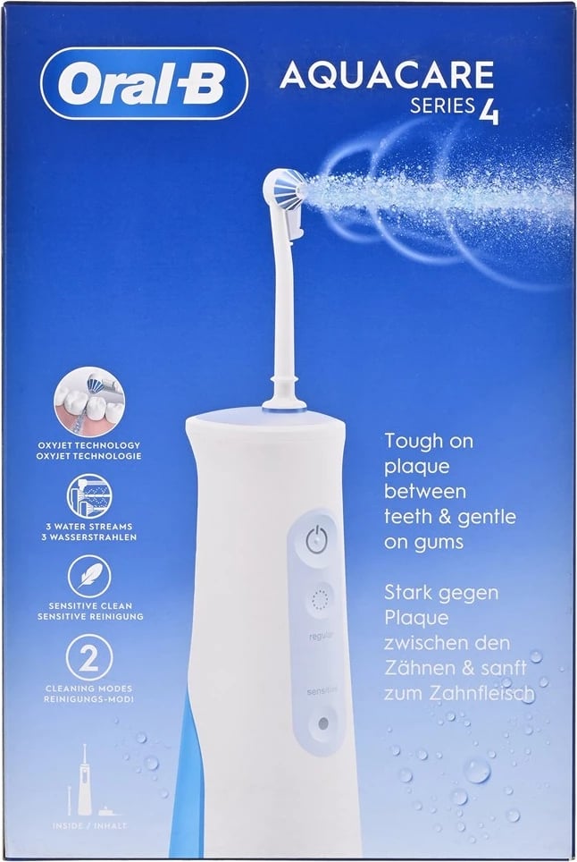 Irrigator oral Braun Oral-B AquaCare 4, pa kabllo, i bardhë
