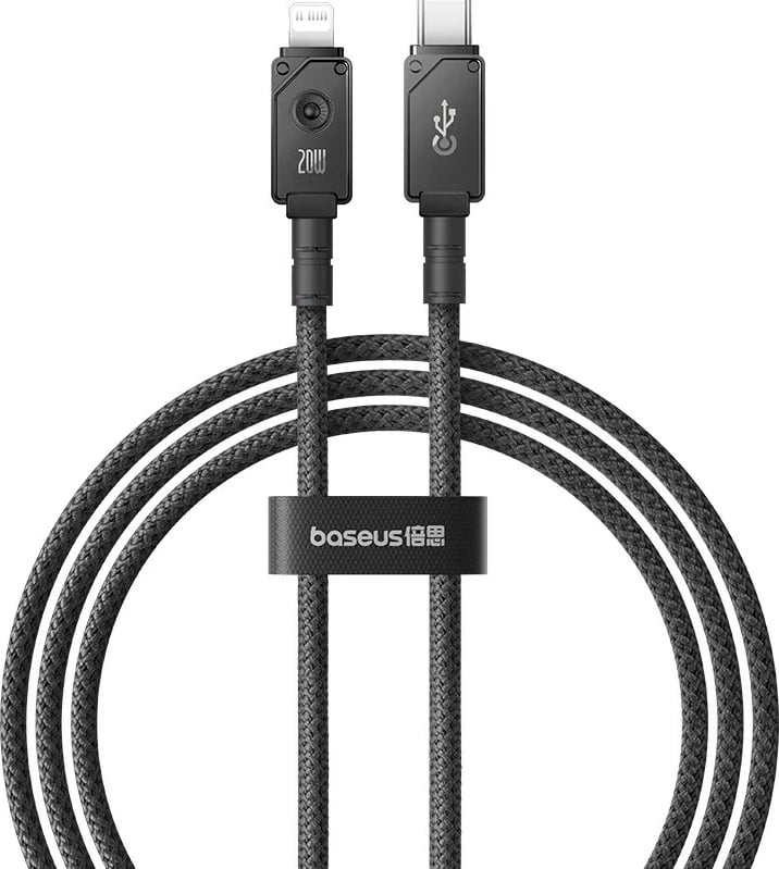 Kabllo Baseus Unbreakable USB C në iP, 1 m, 20 W, E zezë