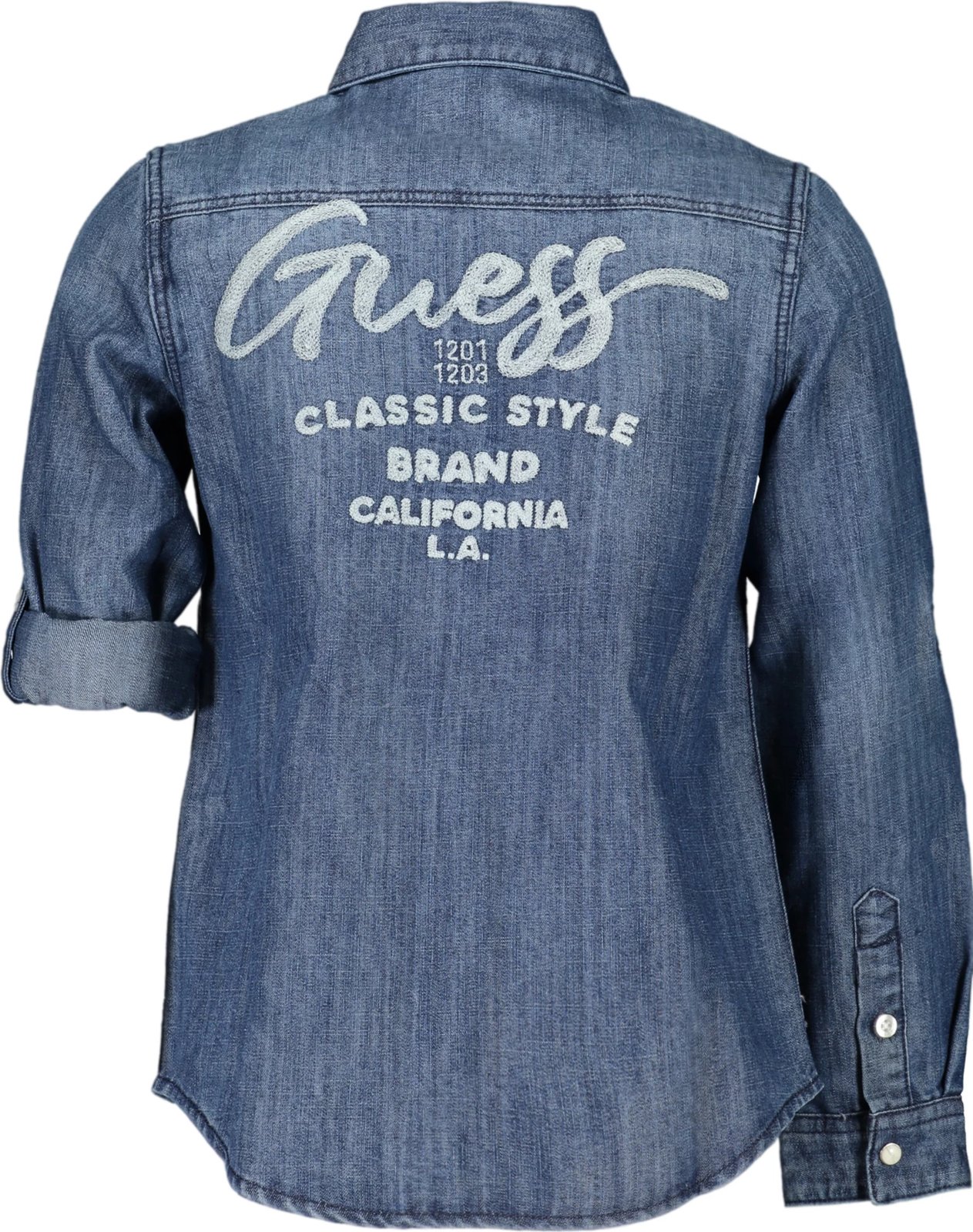 Këmishë për vajza GUESS JEANS, kaltër Këmishë për vajza GUESS JEANS, kaltër