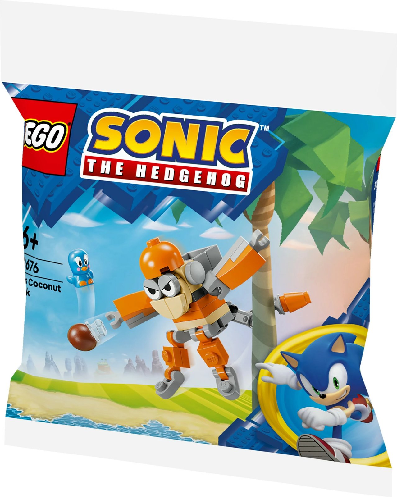 Set ndërtimi LEGO Sonic the Hedgehog 30676 Kikis Kokosnussattacke, multingjyrësh