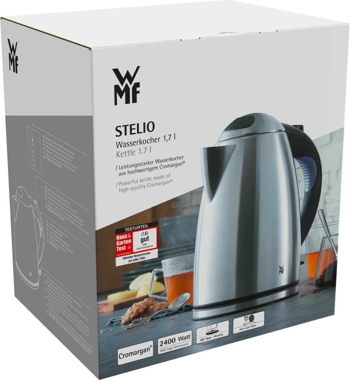 Ibrik elektrik WMF STELIO 1.7L 2400W argjend