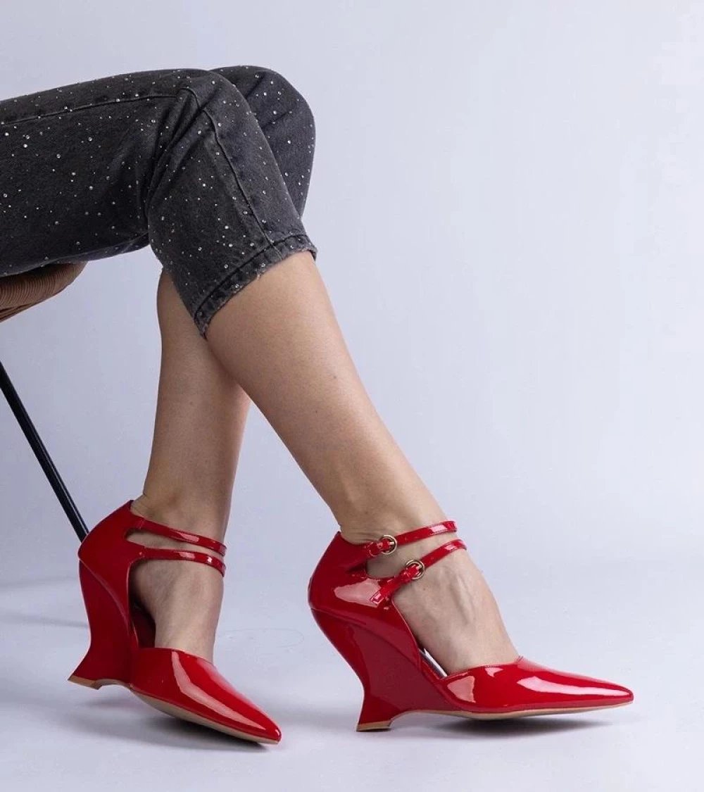 Pumps PRIMO 211599, të kuqe