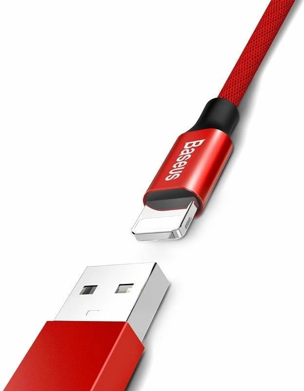 Kabllo Baseus Yiven Lightning, 180 cm, 2A, e kuqe