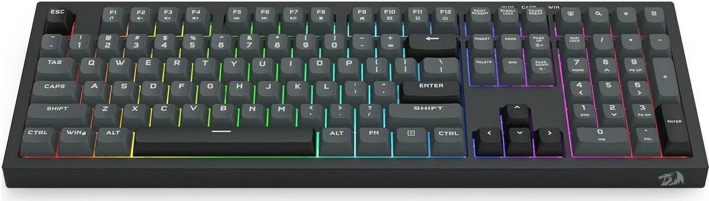 Tastierë Redragon K518 Crux, RGB, me kabllo, full-size, e zezë