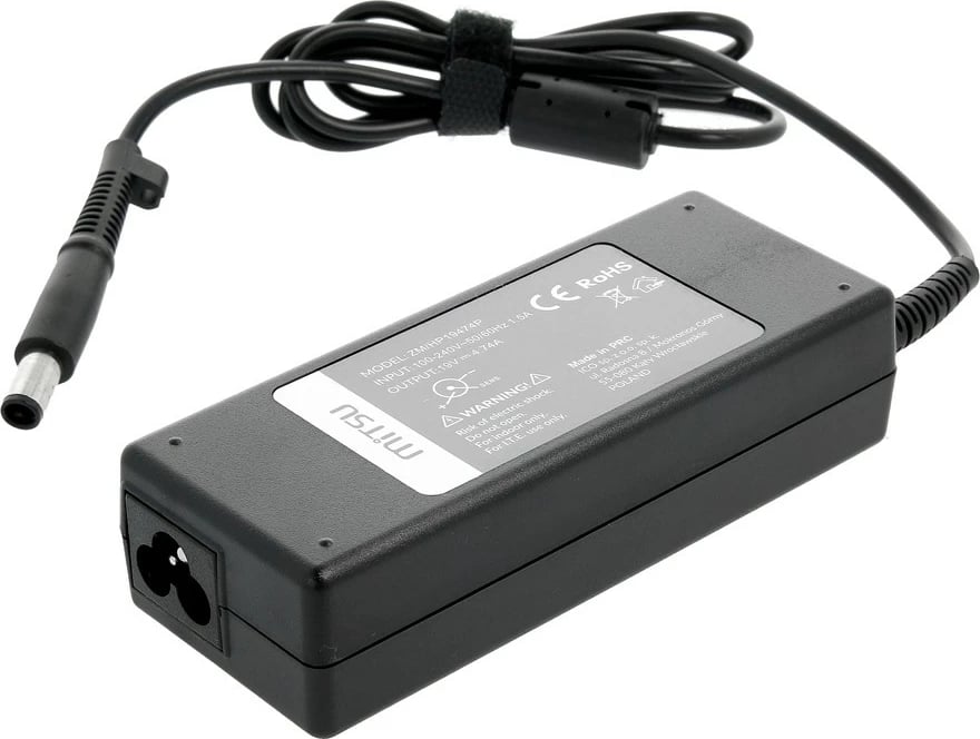 Furnizues energjie Mitsu ZM/HP19474P për HP/Compaq, 19V 4.74A, 90W, i zi