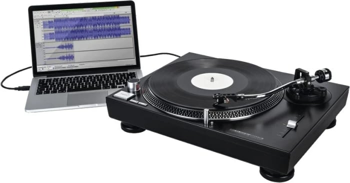 Turntable Reloop RP-2000 USB MK2, Direct Drive, Alumini, E Zezë