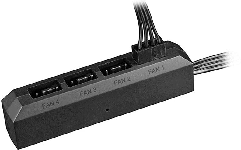 Hub i Ventilatorëve DEEPCOOL FH-04, i Zi