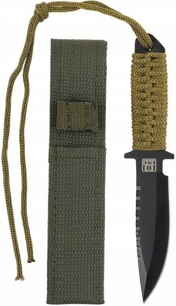 Thikë taktike 101 INC Combat Recon 7 Model A, 180 mm, Metal, Gjelbër