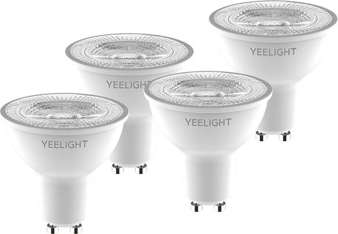 Set llamba LED të mençura Yeelight GU10 YLDP004, 4 copë, e bardhë