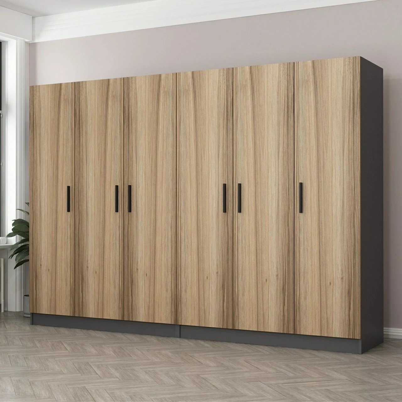 Dollap Skye Decor, ngjyrë dore, 270x190x52cm