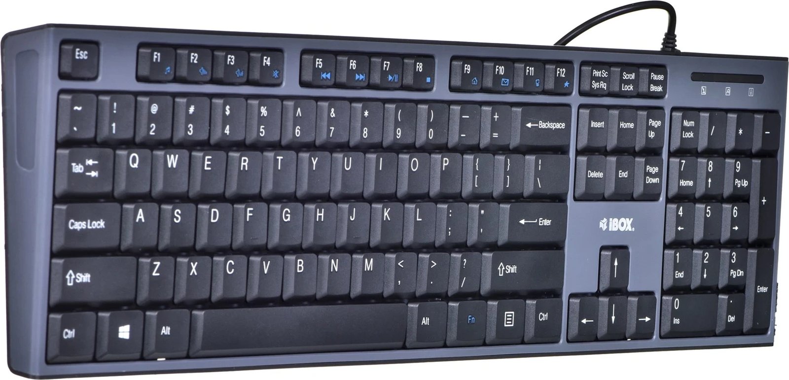 Tastierë dhe maus IBOX IKMS606, USB, QWERTY, Anglisht, E zezë