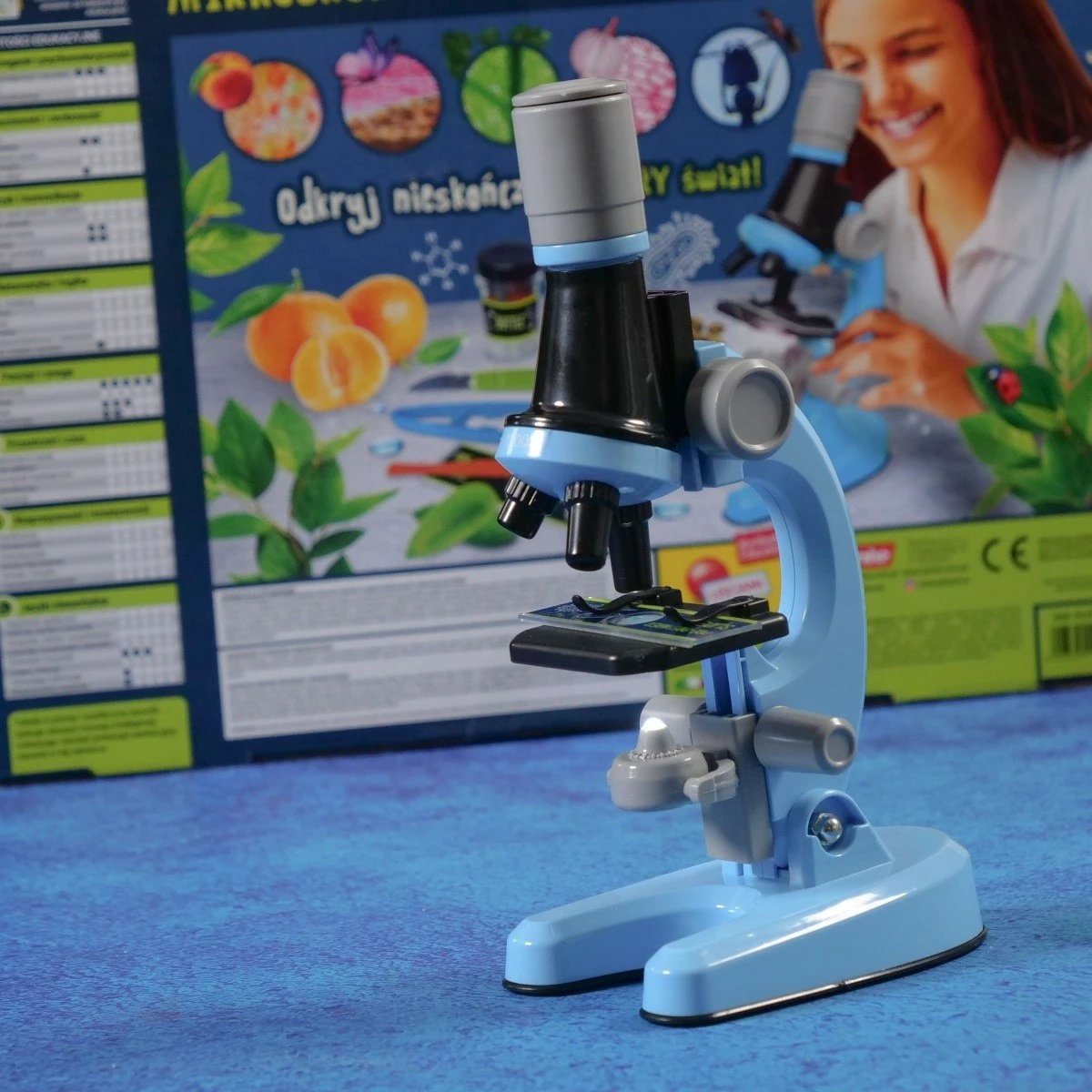 Mikroskop Lisciani I’m a Genius, set edukativ, plastikë, zmadhim deri 1200x, për fëmijë