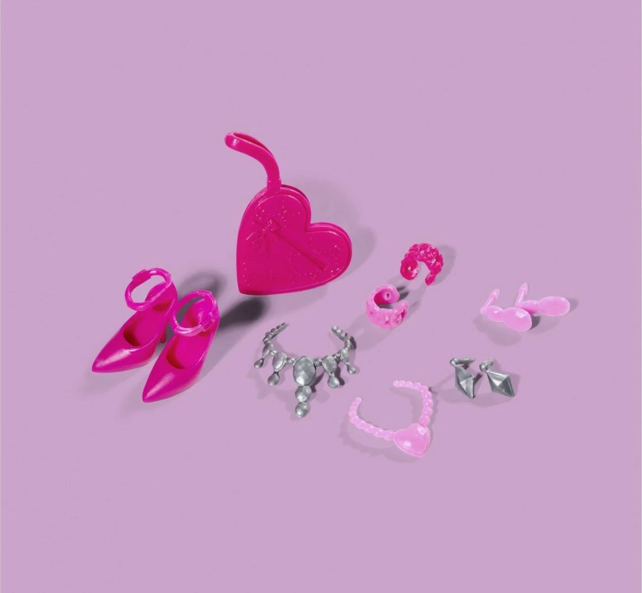 Kukull mode Steffi Love, Simba, 29 cm, me aksesorë bizhuterish, Rozë