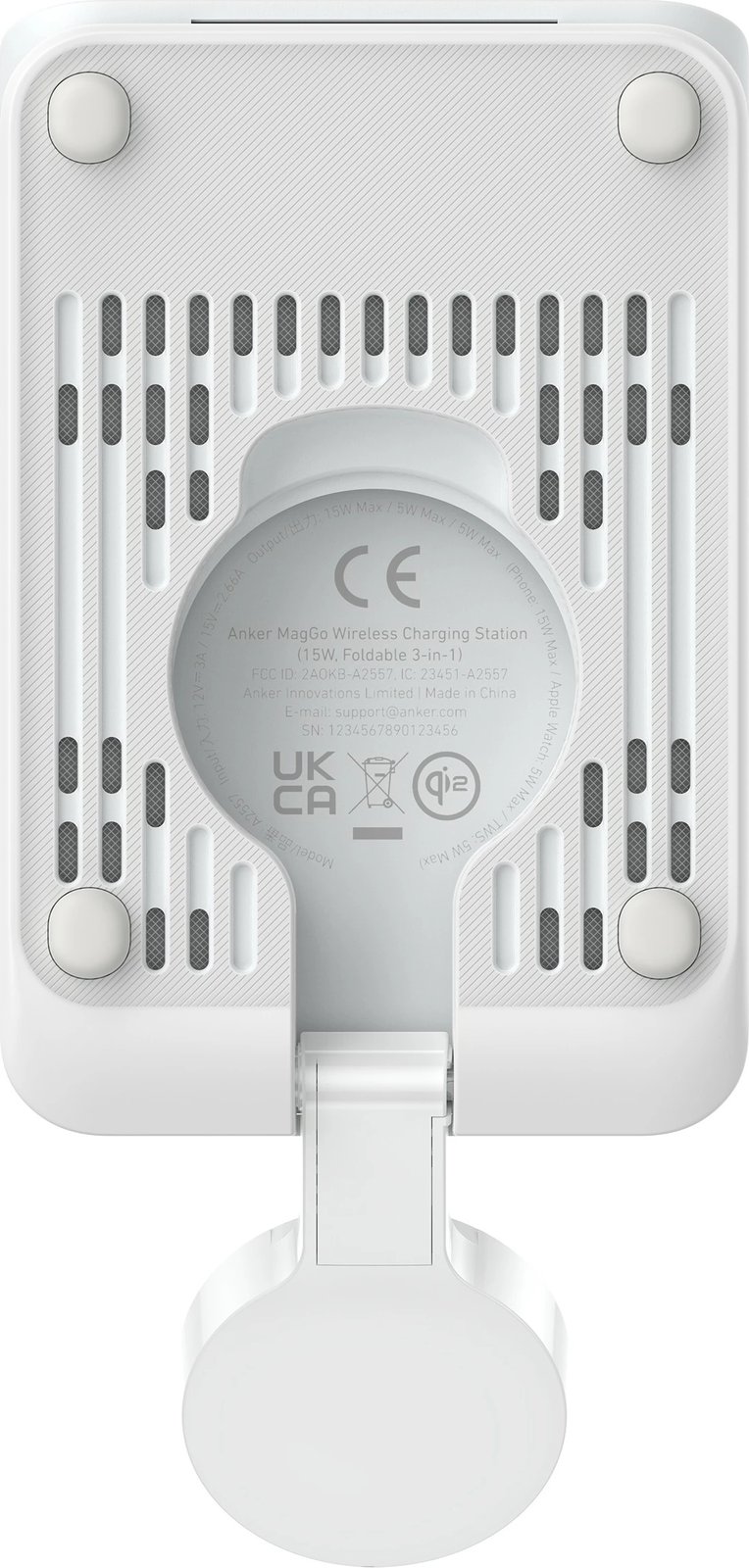 Karikues wireless Anker B2557321, 25W, i bardhë