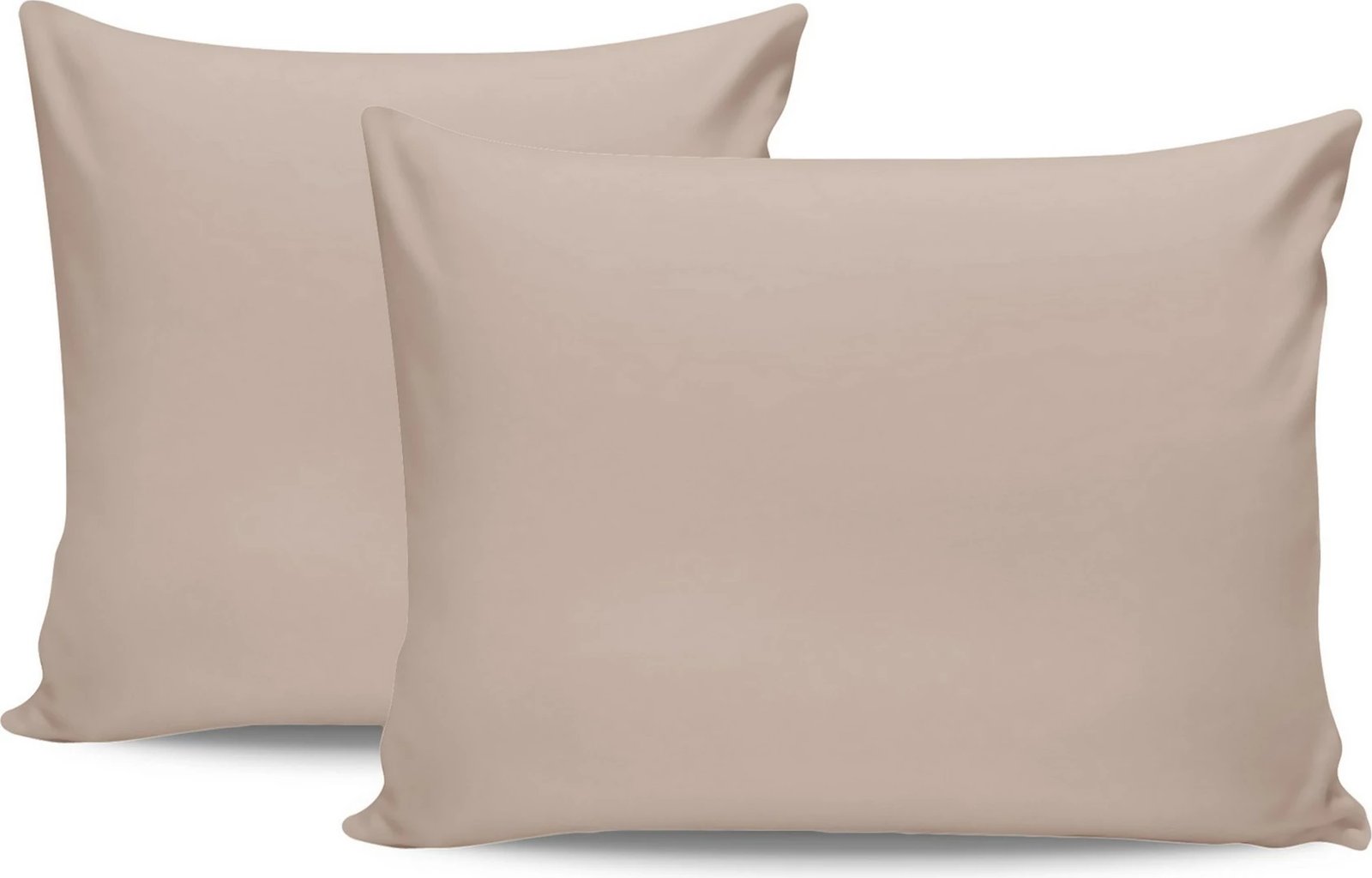 Set këllëfësh jastëku (2 copë), pambuk ranforce, ngjyrë bezhë, L'essentiel, Tonne Brune - Youthe, 50x80cm