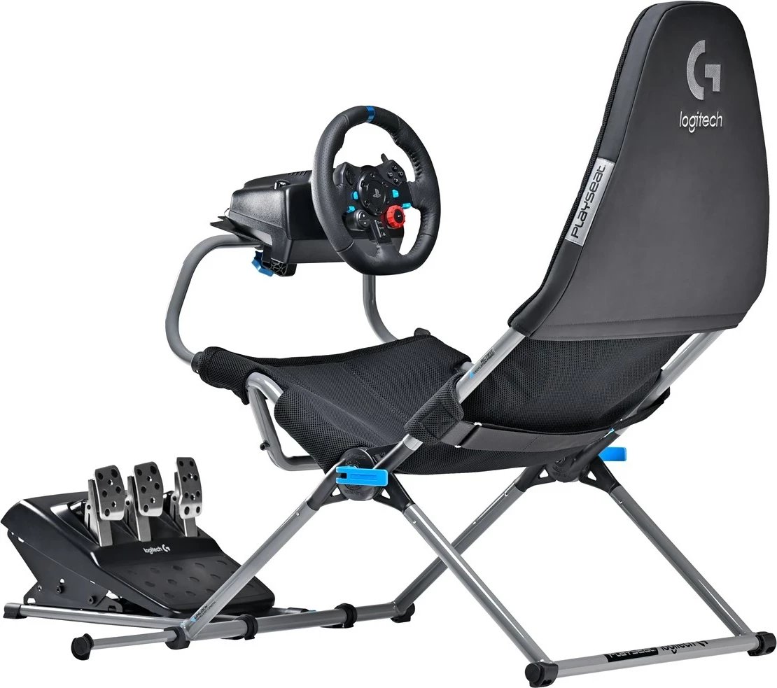 Karrige gaming Playseat Challenge X Logitech G Edition, ngjyrë e zezë dhe gri