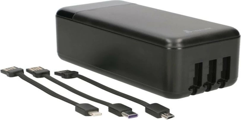 Powerbank Extralink EPB-124 EX.19522, 30000 mAh, e zezë