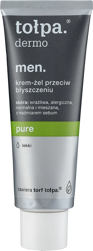 Krem-xhel për fytyrë Tołpa Dermo Men Pure Light për meshkuj, 40ml