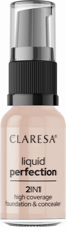 Fondatinë dhe Concealer për femra Claresa Liquid Perfection 2-in-1 103 Cool Medium, 18g