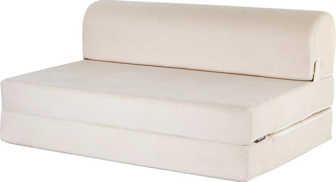 Divan-krevat dy ulëse, kadife bezhë, Atelier del Sofa, Magic
