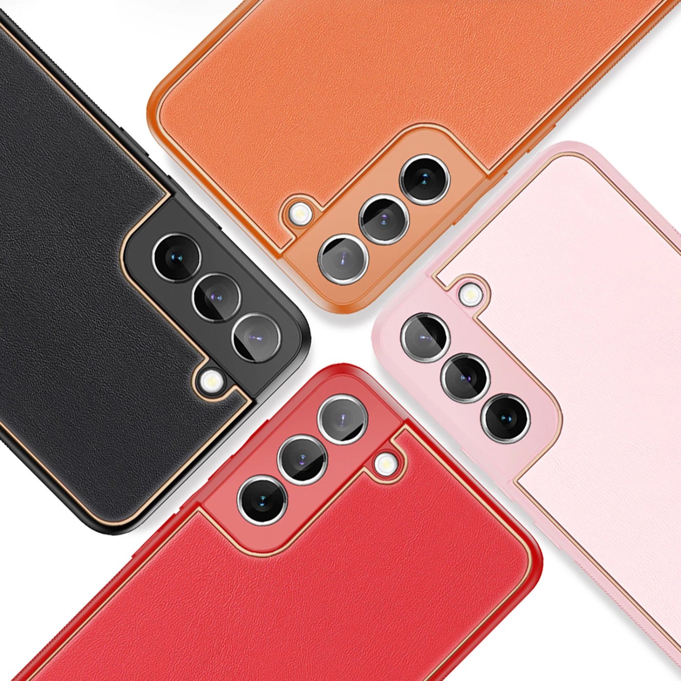 Mbështjellës Dux Ducis Yolo për Samsung Galaxy S22+, lëkurë ekologjike, Kuq