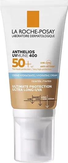Krem mbrojtës me ngjyrë për fytyrë LA ROCHE-POSAY Anthelios UVmune 400 SPF50+ 50ml unisex