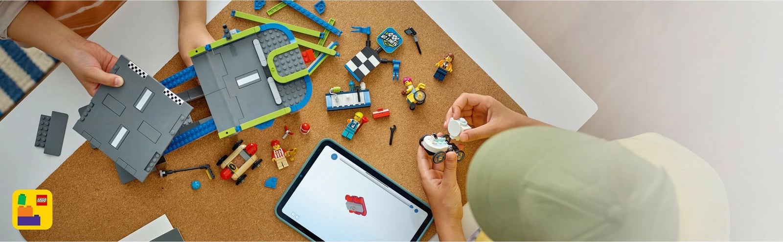 Set ndërtimi LEGO City 60460, rampë gare, 436 pjesë, multikolor