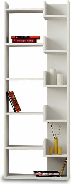 Raft librash Oppa, ngjyrë e bardhë, 61x22x162