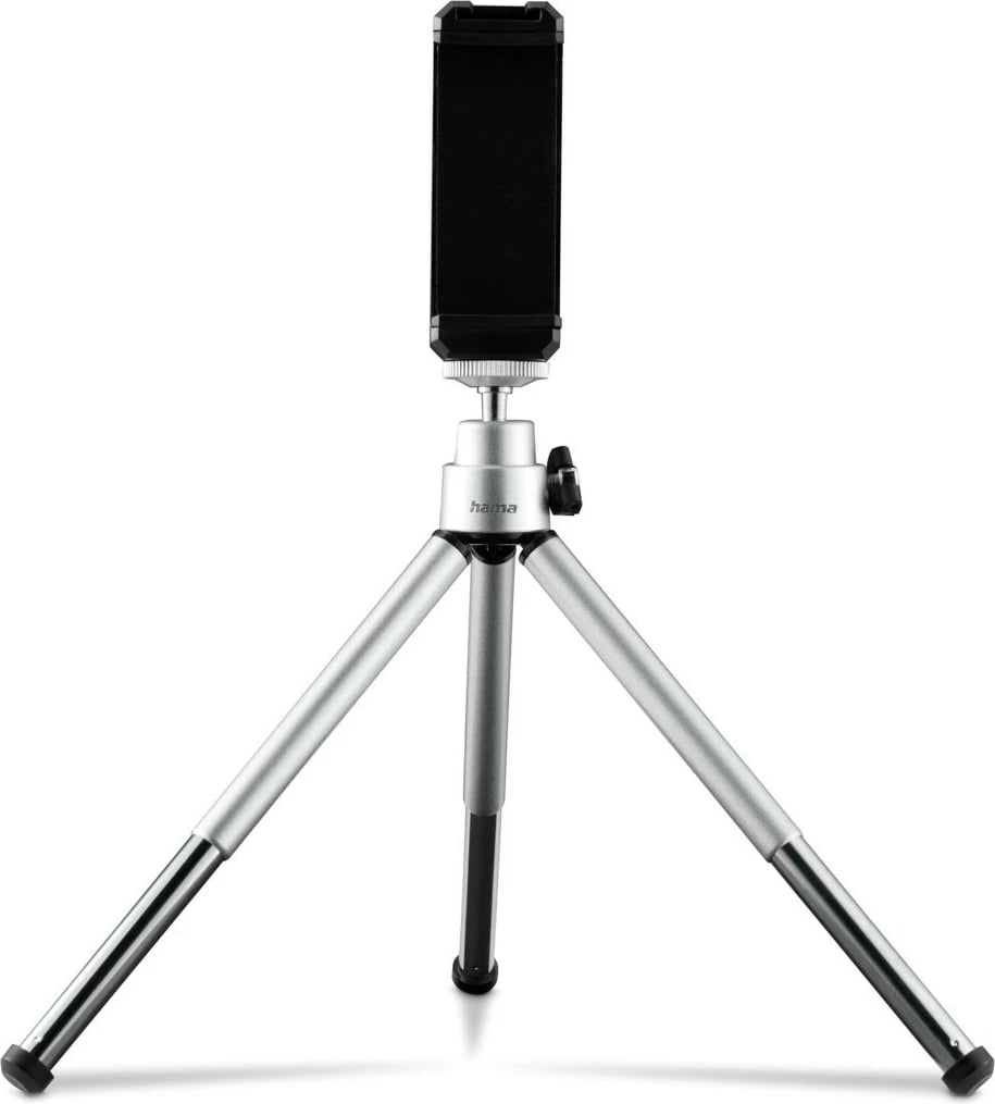 Tripod mini 2-në-1 Hama Fancy 4666 për smartphone dhe kamera, argjend