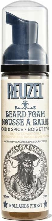 Kondicioner për mjekër në shkumë Reuzel Wood & Spice për burra, 70ml