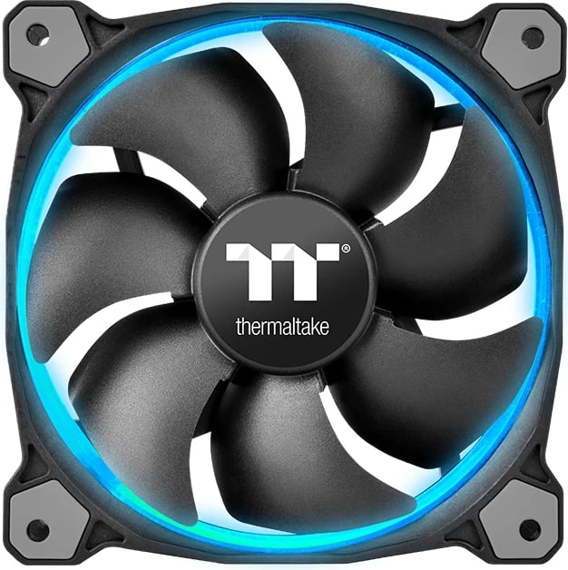 Ventilator kasë Thermaltake Riing 12 LED RGB 120mm 3-pack i zi