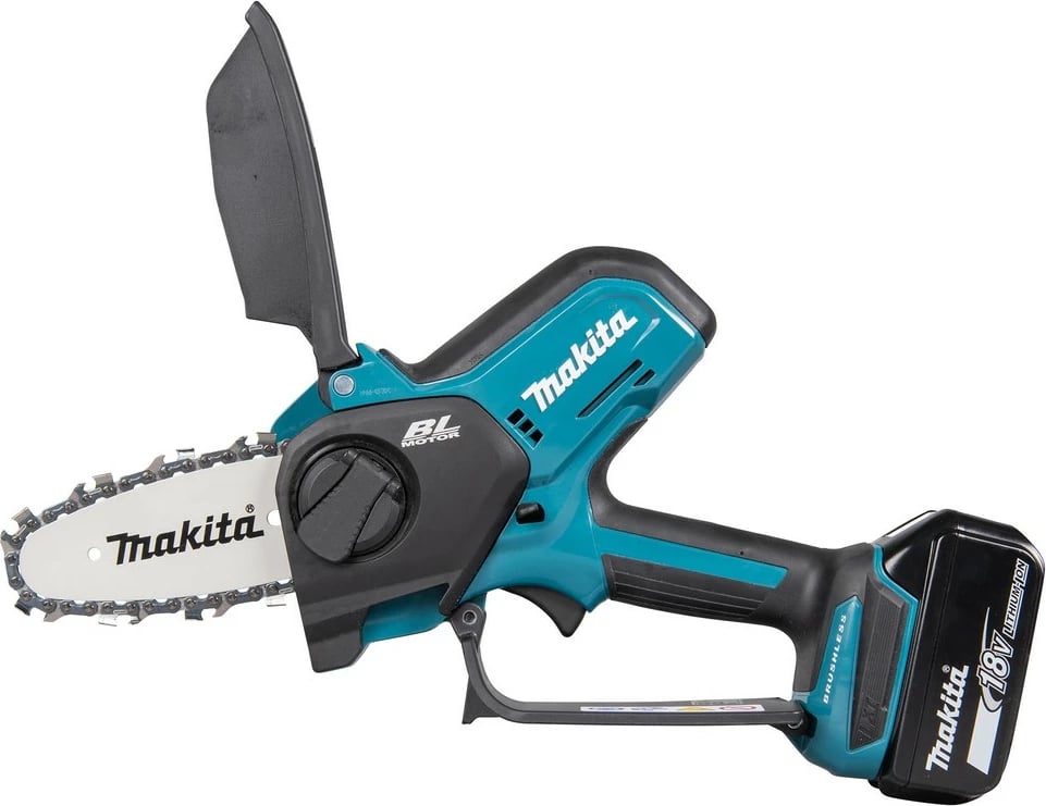 Sharrë elektrike Makita DUC101Z, 18V, 320W, 10cm, zi/kaltër Sharrë elektrike Makita DUC101Z, 18V, 320W, 10cm, zi/kaltër