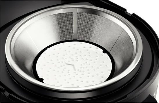 Shtrydhëse lëngjesh Bosch MES4000, 3 L, 1000 W, e zezë, gri, çelik inox