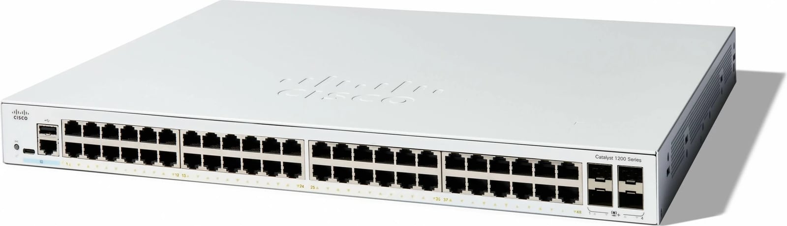 Switch Cisco Catalyst 1200, 48 porta GE, 4x10G, i bardhë