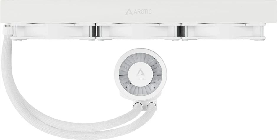 Ftohës uji Arctic Cooling Liquid Freezer III 420 A-RGB, për CPU, i bardhë