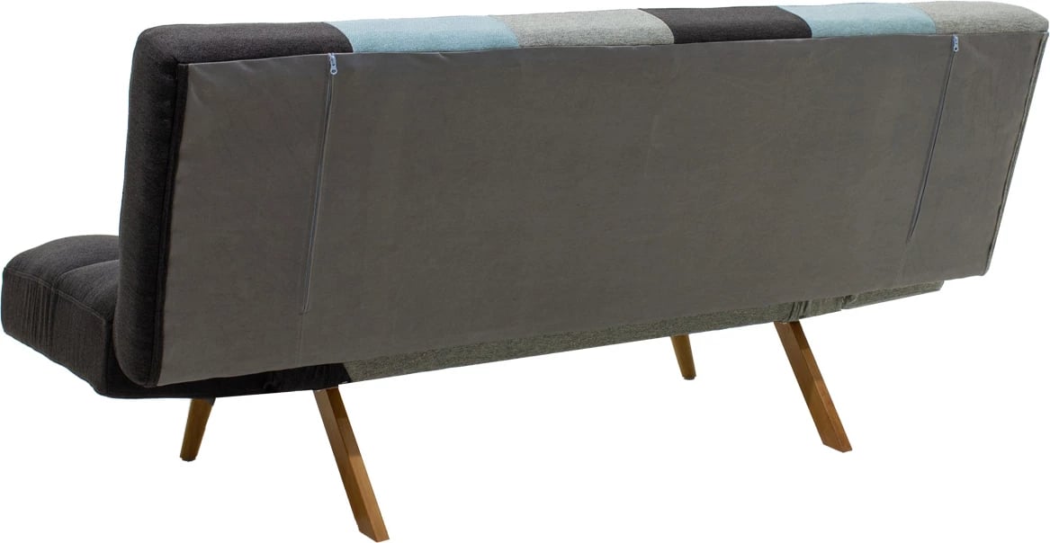 Krevat-sofa 3 vendesh Freddo, material shumëngjyrësh, 182x81x84cm