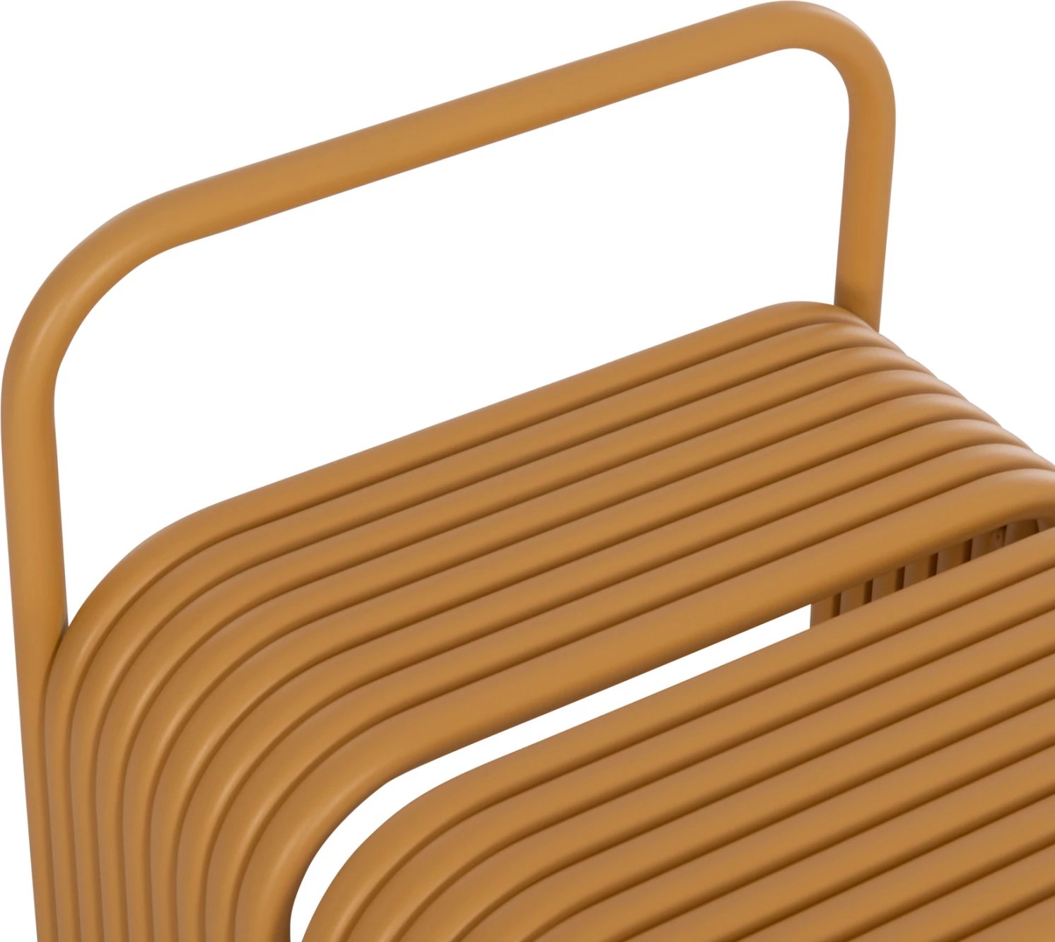 Karrige e ulët INTREPID, alumin, ngjyrë e verdhë mustard, 40x38x55cm