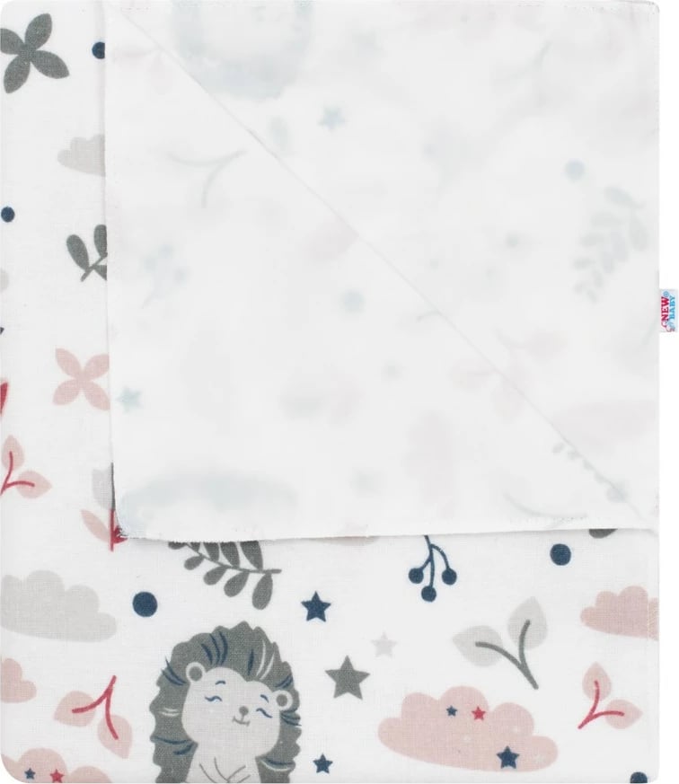 Pelenë/mbulesë flanelle e papërshkueshme nga uji, NEW BABY, 57×47 cm, 1 copë, shumëngjyrëshe