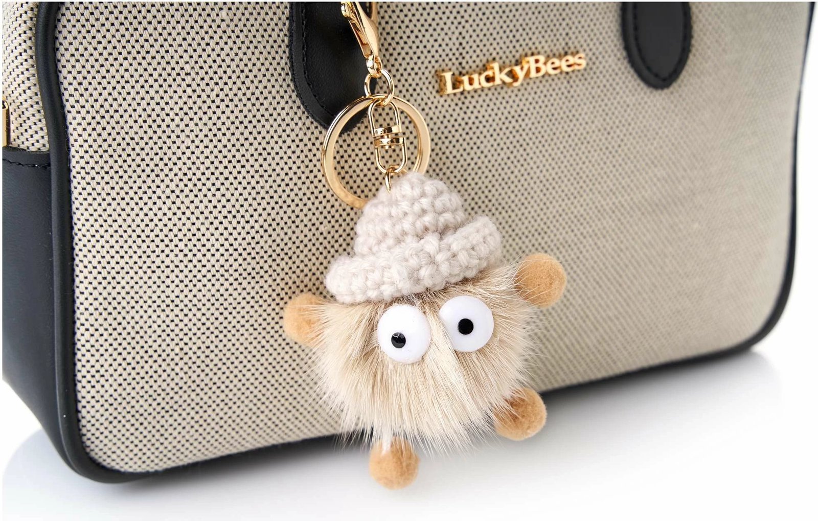 Çantë krahu Lucky Bees, rozë e zezë