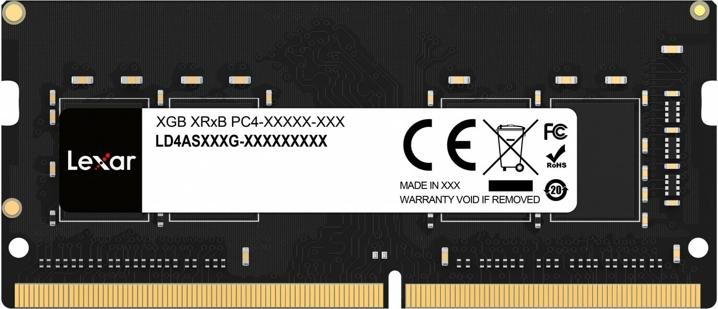 RAM Memorje Lexar LD4AS032G-B3200GSST, 32GB (1x32GB), DDR4 SODIMM, 3200MHz