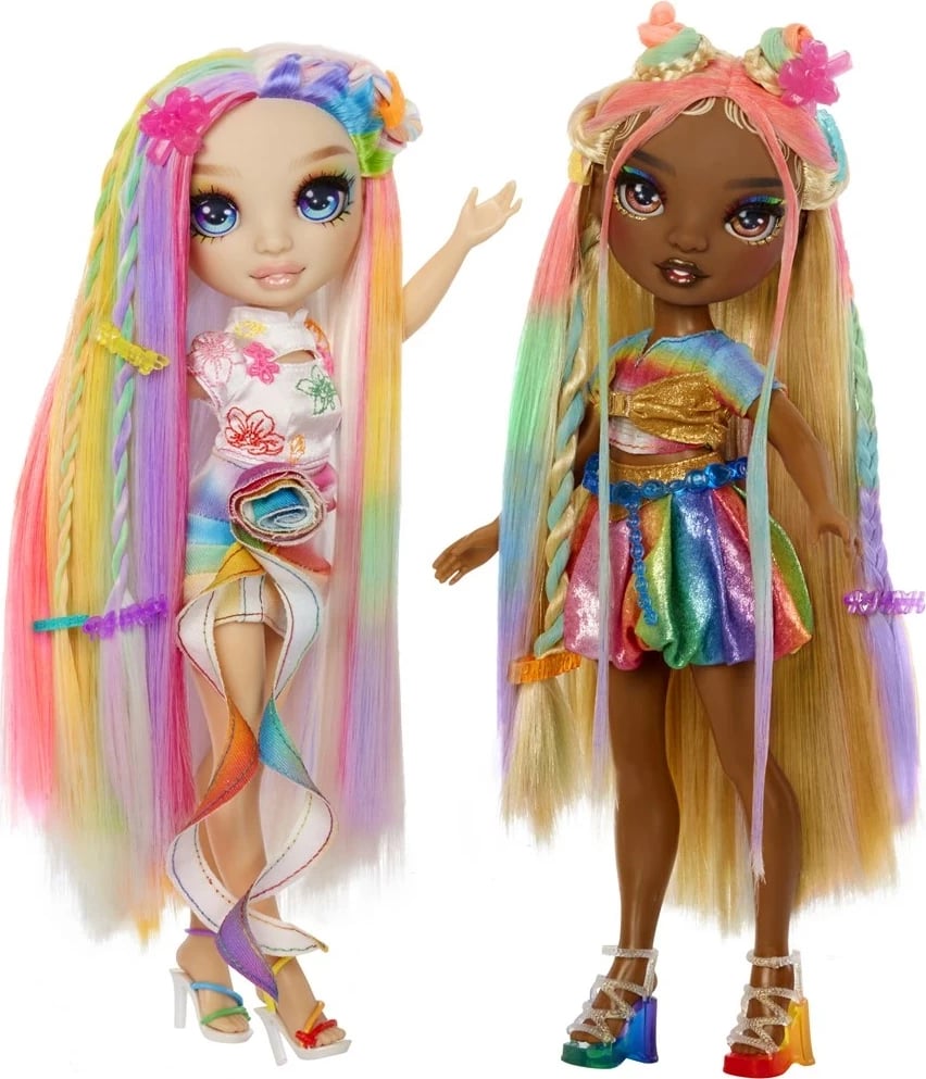 Lodër modë MGA Rainbow High Hair Chalk & Style, Meline, Shumëngjyrëshe