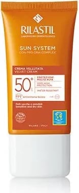 Krem dielli për fytyrë Rilastil Sun System Velvet Cream unisex SPF50+ 50ml