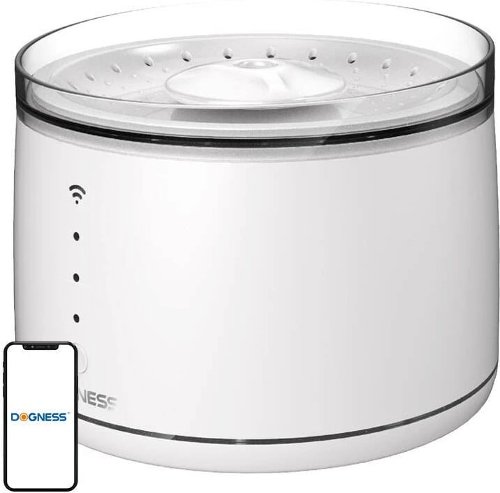 Burim uji për kafshë Dogness D07, 1.8L, i bardhë